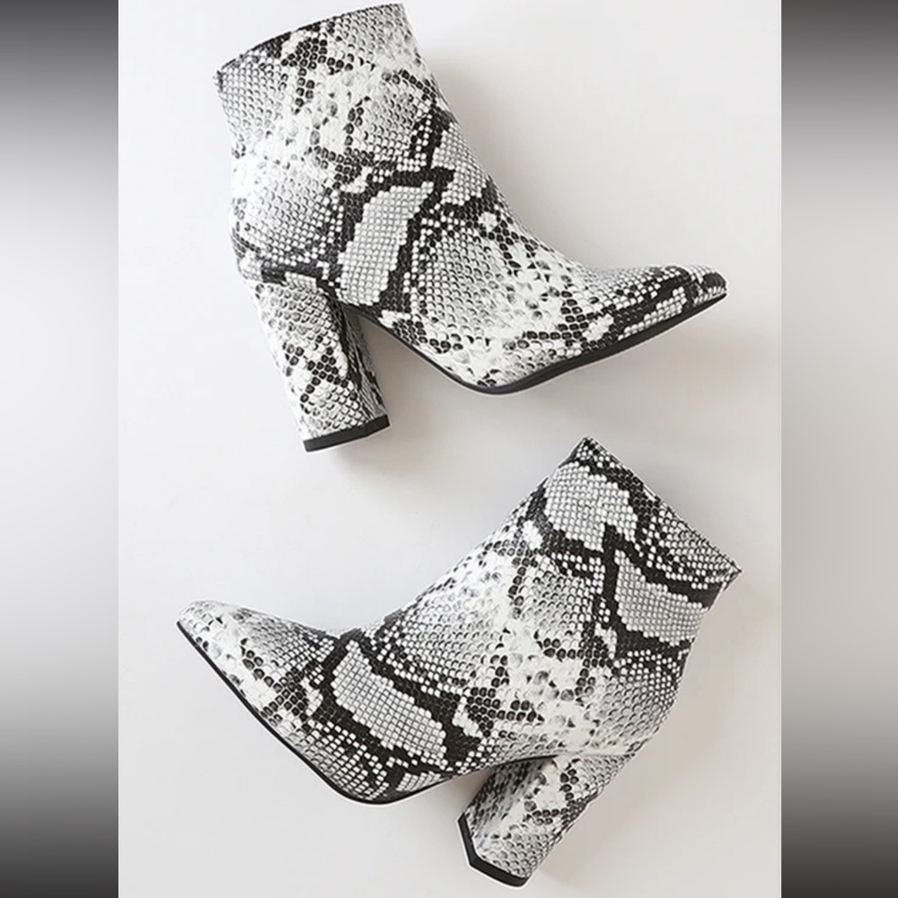 Snakeskin Booties - Picture 4 of 4